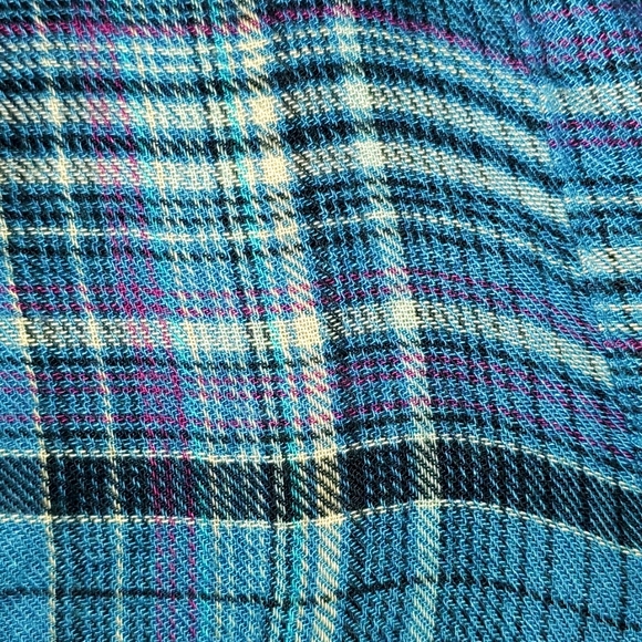 Tru Self Button Down Short Sleeved Shirt with Lace Panel on back XL - Picture 6 of 7